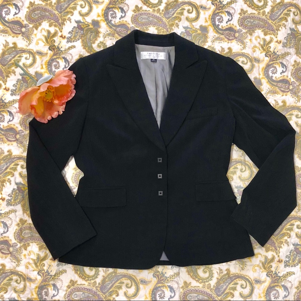 Tahari Arthur S Levine Blazer Jacket Size 6P